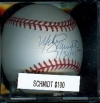 Autographed Baseball Mike Schmidt-7/30/95-GAI (Philadelphia Phillies)