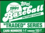 1991 Topps Traded Set