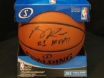 Derrick Rose-Autographed Basketball-PSA (Chicago Bulls)