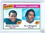Walter  Payton-O.J. Simpson LL (N.F.L. Rushing Leaders)
