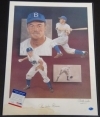 Pee Wee Reese 16x20 Autographed Pelusso (Brooklyn Dodgers)