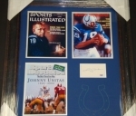 Johnny Unitas Cut Auto (Baltimore Colts)