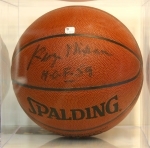 George Mikan- Autographed Basketball- GAI(Los Angeles Lakers)