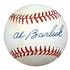 Autographed Baseball Al Barlick