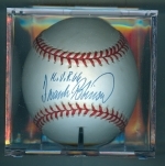Autographed Baseball Frank Robinson MVP '66  GAI (Baltimore Orioles)