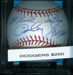 Steve Garvey / Ron Cey / Davey Lopes / Bill Russell Naxcom COA (Los Angeles Dodgers)