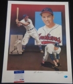 Lou Boudreau 16x20 Autographed Pelusso (Cleveland Indians)
