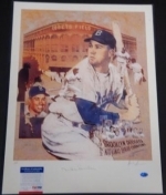 Duke Snider 16x20 Autographed Pelusso (Brooklyn Dodgers)