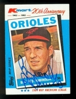 Brooks Robinson Autographed Card (Baltimore Orioles)