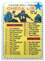 Checklist  Card 1-88 (Checklist (unmarked))