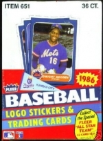 1986 Fleer Wax Box - 36 Packs