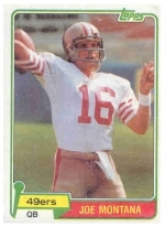 Joe  Montana RC (San Francisco 49ers)