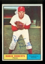 Robin Roberts Autographed Card (Philadelphia Phillies)