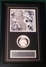 Whitey Ford -Autographed Baseball in Shadow Box (New York Yankees)