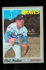 Phil Niekro Autographed Card (Atlanta Braves)