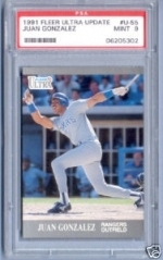 Juan  Gonzalez/PSA 9 MINT (Texas Rangers)