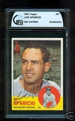 Luis Aparcio Autographed Card (Baltimore Orioles)
