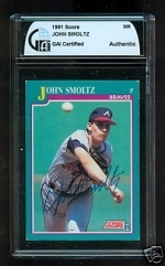 John Smoltz Autographed Card (Atlanta Braves)