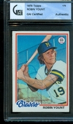 Robin Yount Autographed Card (Milwaukee Brewers)