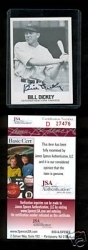 Bill Dickey Autographed Card (New York Yankees)