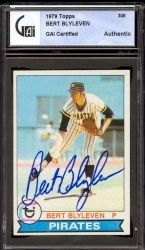 Bert Blyleven Autographed Card (Pittsburgh Pirates)