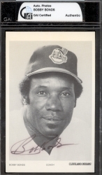 Bobby Bonds Autographed Post Card (Cleveland Indians)