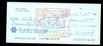 Joe Wood Signed Check (Boston American)
