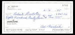 Al Barlick Signed Check (Umpire)