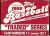 1989 Topps Traded Set