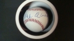 Hank Aaron- Autographed Baseball in Shadow Box (Milwaukee Brewers)