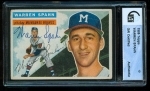 Warren Spahn Autographed Card (Milwaukee Braves)