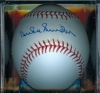 Autographed Baseball Duke Snider Stacks of Plaques COA (Brooklyn Dodgers)