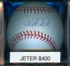 Autographed Baseball Derek Jeter Steiner (New York Yankees)