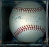 Autographed Baseball Mickey Mantle GAI (New York Yankees)