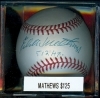 Autographed Baseball Eddie Mathews-512 HR-GAI (Milwaukee Braves)