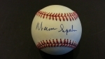 Warren Spahn Autographed Baseball - PSA/DNA (Braves)