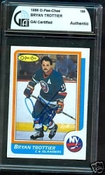 Bryan Trottier Autographed Card (New York Islanders)