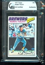 Robin Yount Autographed Card (Milwaukee Brewers)