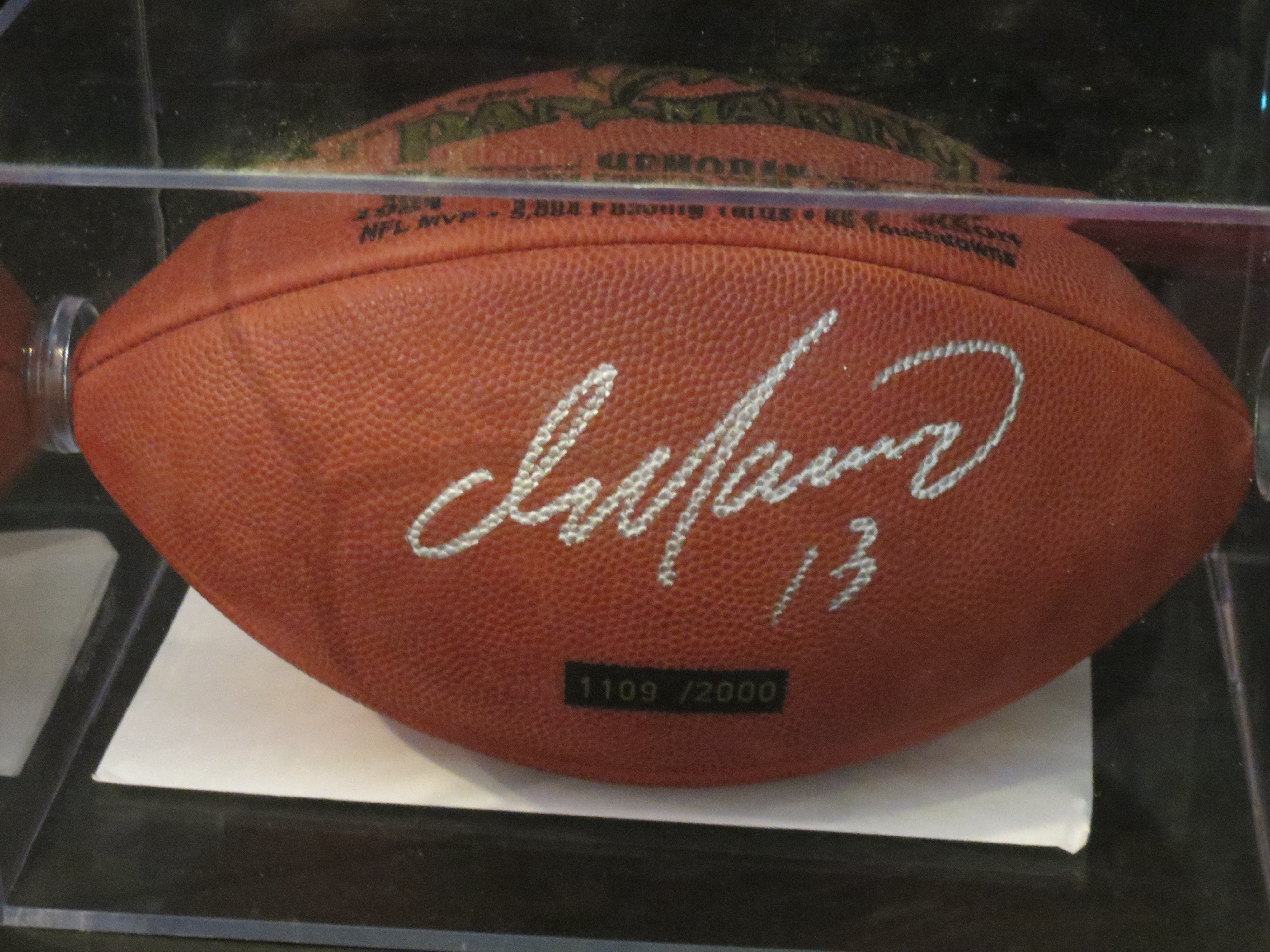 dan marino autographed football