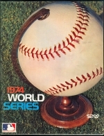 1974 World Series Program Oakland A's Los Angeles Dodgers (Oakland A's)