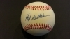 Hoyt Wilhelm Autographed Baseball (New York Giants)