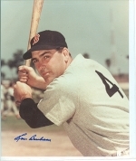 Lou Boudreau Autographed 8 x 10  (Boston Red Sox)