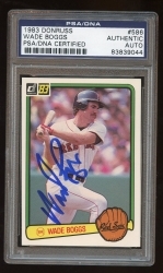 Wade Boggs RC Autographed Card (Boston Red Sox)