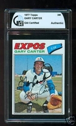Gary Carter Autographed Card (Montreal Expos)