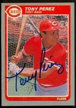 Tony Perez Autographed Card (Cincinnati Reds)