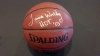 James Worthy-Autographed Basketball-Hall Of Fame Sports (Los Angeles Lakers)
